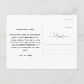 Liebe ist Liebe Foto Hochzeit Ankündigungspostkarte (Rückseite)