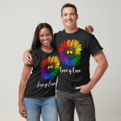 Liebe ist Liebe Friede Sonnenblumen Sonnenblume Pr T-Shirt (Unisex)