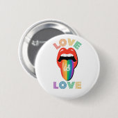 Liebe ist Liebe Fundus LGBTQ Monat Button (Vorne & Hinten)