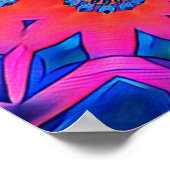 'Liebe ist Liebe' Funky Pop Culture Colors Poster (Ecke)