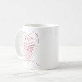 Liebe ist Liebe für Patient ist Kind Christliche B Kaffeetasse (Vorderseite Links)