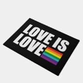 Liebe ist Liebe Fußmatte (Schrägansicht)