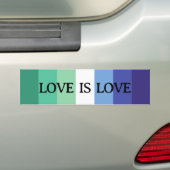 Liebe ist Liebe Gay Flag Autoaufkleber (Auf Auto)