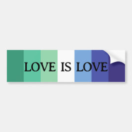 Liebe ist Liebe Gay Flag Autoaufkleber