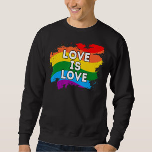 Liebe ist Liebe Gay Lesbian Lgbtq Lgbtqia Rainbo Sweatshirt