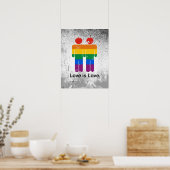 LIEBE IST LIEBE GAY POSTER (Küche)