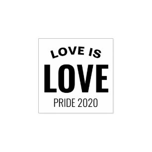 Liebe ist Liebe Gay Pride Gummistempel