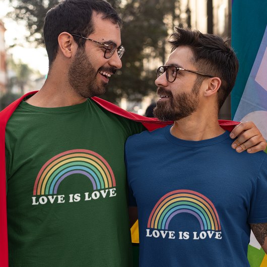 Liebe ist Liebe Gay Pride Rainbow T-Shirt