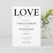 Liebe ist Liebe Gay Wedding Einladung (Stehend Vorderseite)