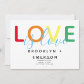 Liebe ist Liebe Gay Wedding Save The Date (Vorderseite)