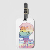Liebe ist Liebe Gepäckanhänger (Vorderseite Vertikal)