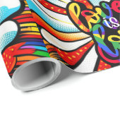 Liebe ist Liebe Geschenkpapier (Rolleneckpunkt)