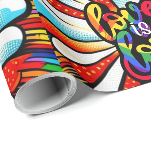 Liebe ist Liebe Geschenkpapier (Rolleneckpunkt)