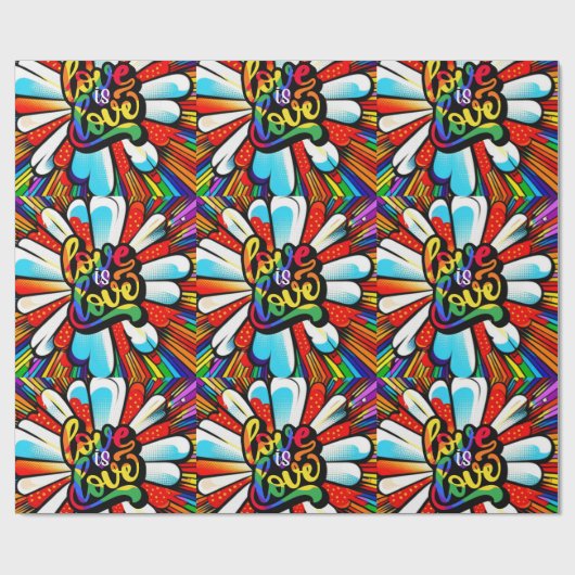 Liebe ist Liebe Geschenkpapier (Flach)