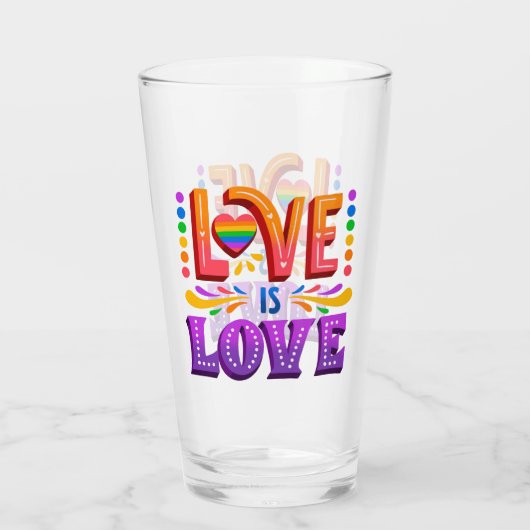 Liebe ist Liebe Glas (Rückseite)