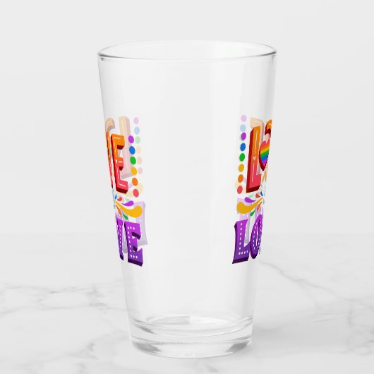 Liebe ist Liebe Glas (Links)