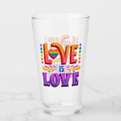 Liebe ist Liebe Glas (Vorderseite)