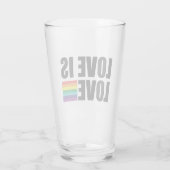 Liebe ist Liebe Glas (Rückseite)