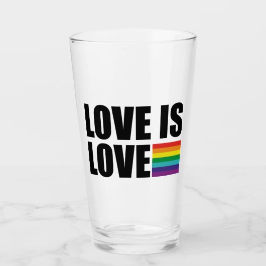 Liebe ist Liebe Glas (Vorderseite)