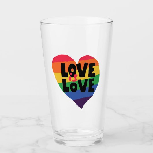 Liebe ist Liebe Glas (Vorderseite)