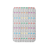 LIEBE ist LIEBE Gleichheit Zitat in Regenbogenfarb Badematte (Vorderseite Vertikal)