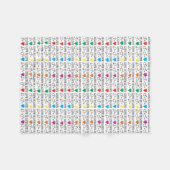 LIEBE ist LIEBE Gleichheit Zitat in Regenbogenfarb Fleecedecke (Vorderseite (Horizontal))