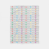 LIEBE ist LIEBE Gleichheit Zitat in Regenbogenfarb Fleecedecke (Vorderseite)