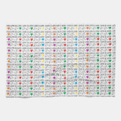 LIEBE ist LIEBE Gleichheit Zitat in Regenbogenfarb Küchentuch (Horizontal)