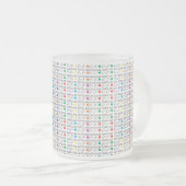 LIEBE ist LIEBE Gleichheit Zitat in Regenbogenfarb Mattglastasse (VorderseiteRechts)