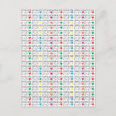 LIEBE ist LIEBE Gleichheit Zitat in Regenbogenfarb Postkarte (Vorderseite)