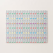 Liebe ist LIEBE Gleichheit Zitat in Regenbogenfarb Puzzle (Horizontal)