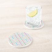 LIEBE ist LIEBE Gleichheit Zitat in Regenbogenfarb Sandstein Untersetzer (Seite)