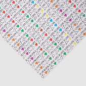 LIEBE ist LIEBE Gleichheit Zitat in Regenbogenfarb Seidenpapier (Ausschnitt)