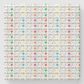 LIEBE ist LIEBE Gleichheit Zitat in Regenbogenfarb Steinuntersetzer (Vorderseite)