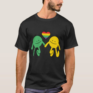 Liebe ist Liebe glücklich zusammen Rainbow Hearts  T-Shirt