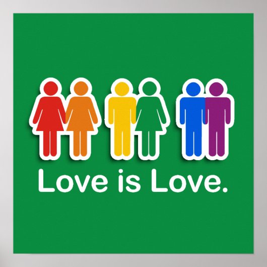 LIEBE IST LIEBE GRÜNEN POSTER (Vorne)