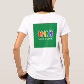 LIEBE IST LIEBE GRÜNEN T-Shirt (Rückseite)