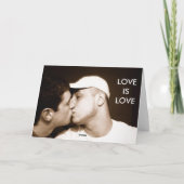 "Liebe ist Liebe-" Gruß-Karte Karte (Rückseite)