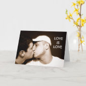 "Liebe ist Liebe-" Gruß-Karte Karte (Gelbe Blume)