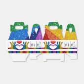 Liebe ist Liebe Hands und Herz-Gabe Box Geschenkschachtel (Ungefaltet)