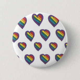 Liebe ist Liebe Herzmuster Button