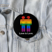 LIEBE IST LIEBE-HOMOSEXUELL-PAAR BUTTON (Beispiel)