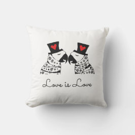 Liebe ist Liebe-Homosexuell-Papageien Kissen