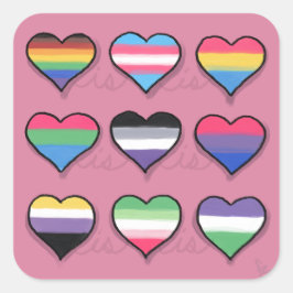Liebe ist Liebe ist Liebe - Aufkleber