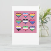 Liebe ist Liebe ist Liebe Feiertagskarte (Stehend Vorderseite)