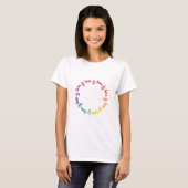Liebe ist Liebe ist Lieberegenbogenkreis T-Shirt (Vorne ganz)