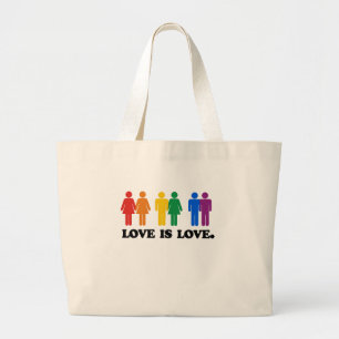 Liebe ist Liebe Jumbo Stoffbeutel