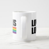 Liebe ist Liebe Jumbo-Tasse (Rückseite)