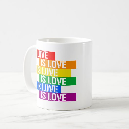 Liebe ist Liebe Kaffeetasse (Vorderseite Links)