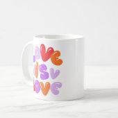 Liebe ist Liebe Kaffeetasse (Vorderseite Links)